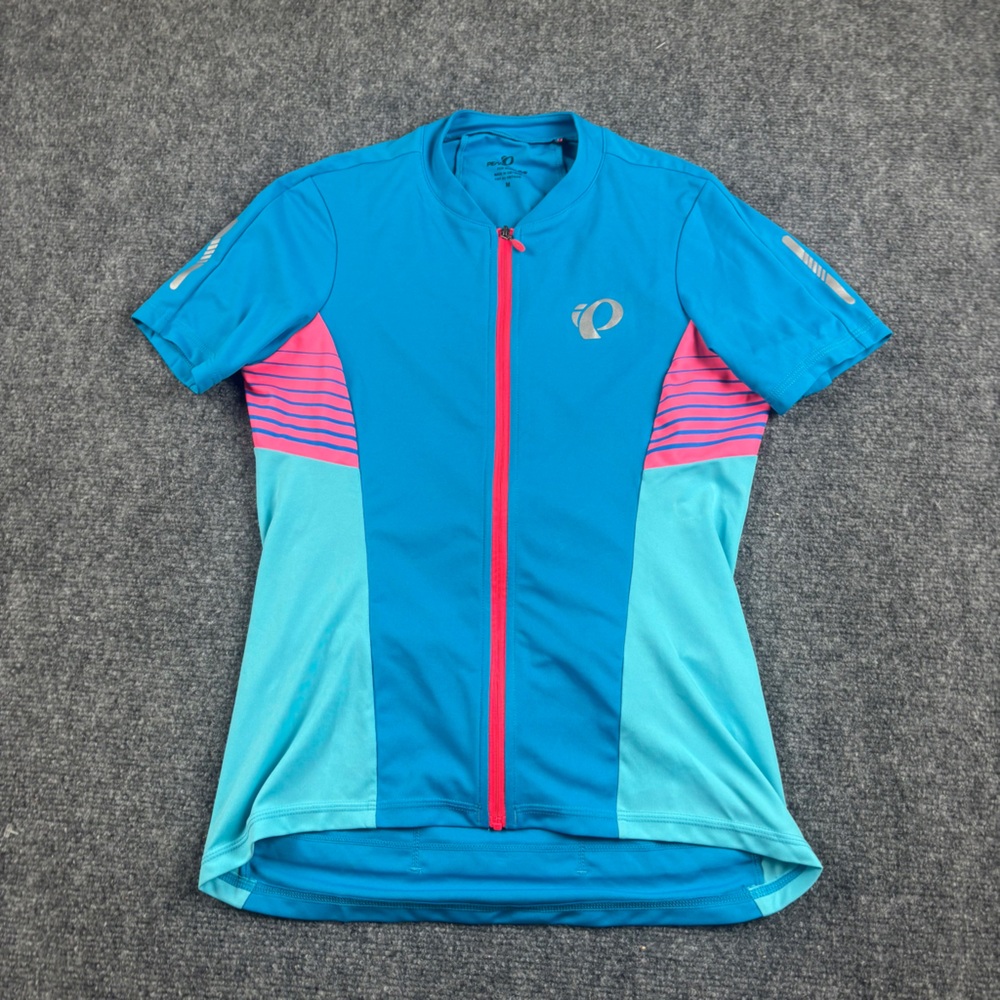 Pearl Izumi Women's Short Sleeve Cycling Jersey - Teal, Aqua, Pink